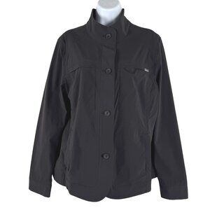 Eddie Bauer Travex Voyager‎ Jacket Womens Size 16 Black  NWT CJ-1988